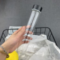 265ml Thin Long Shape Highborosilicate Glass Water Bottle, Glass Tea Bottle Juice Bottle